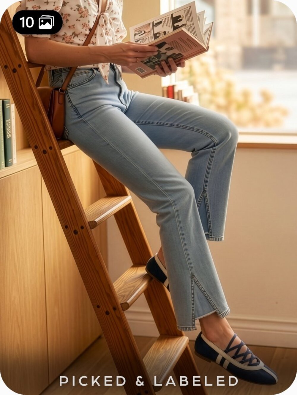 FRAME Le Crop Mini Boot Jeans 27 Pleasant Light Wash Crop Boot LCMBGS969